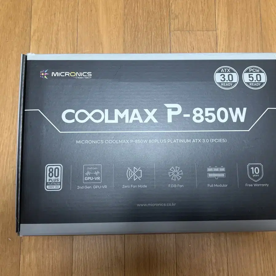 컴퓨터 부품 파워 플래티넘 마이크로닉스 850w(새상품)