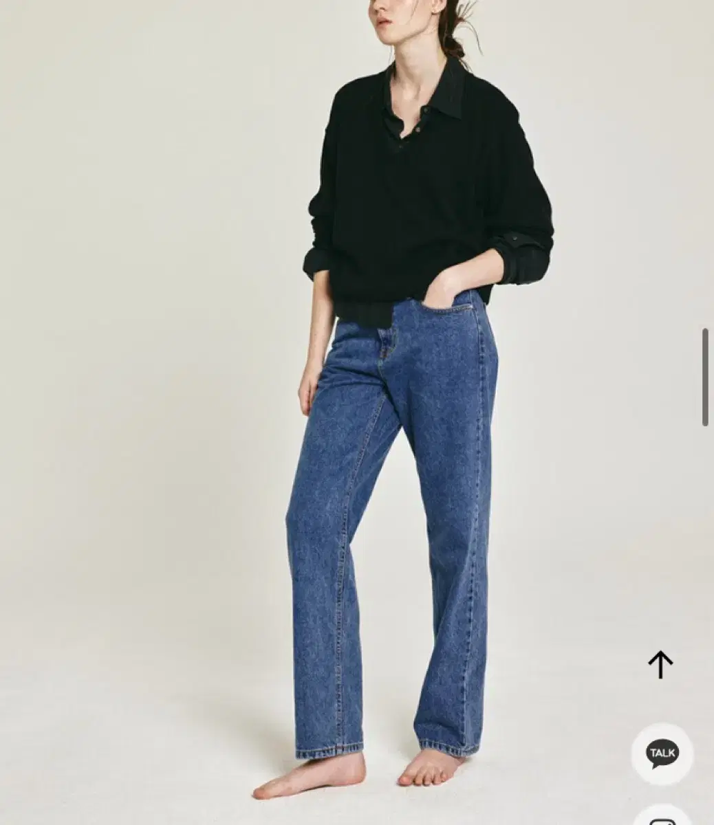 (NEW) FOR HER Midlow Denim Deep Blues (정가112000won)