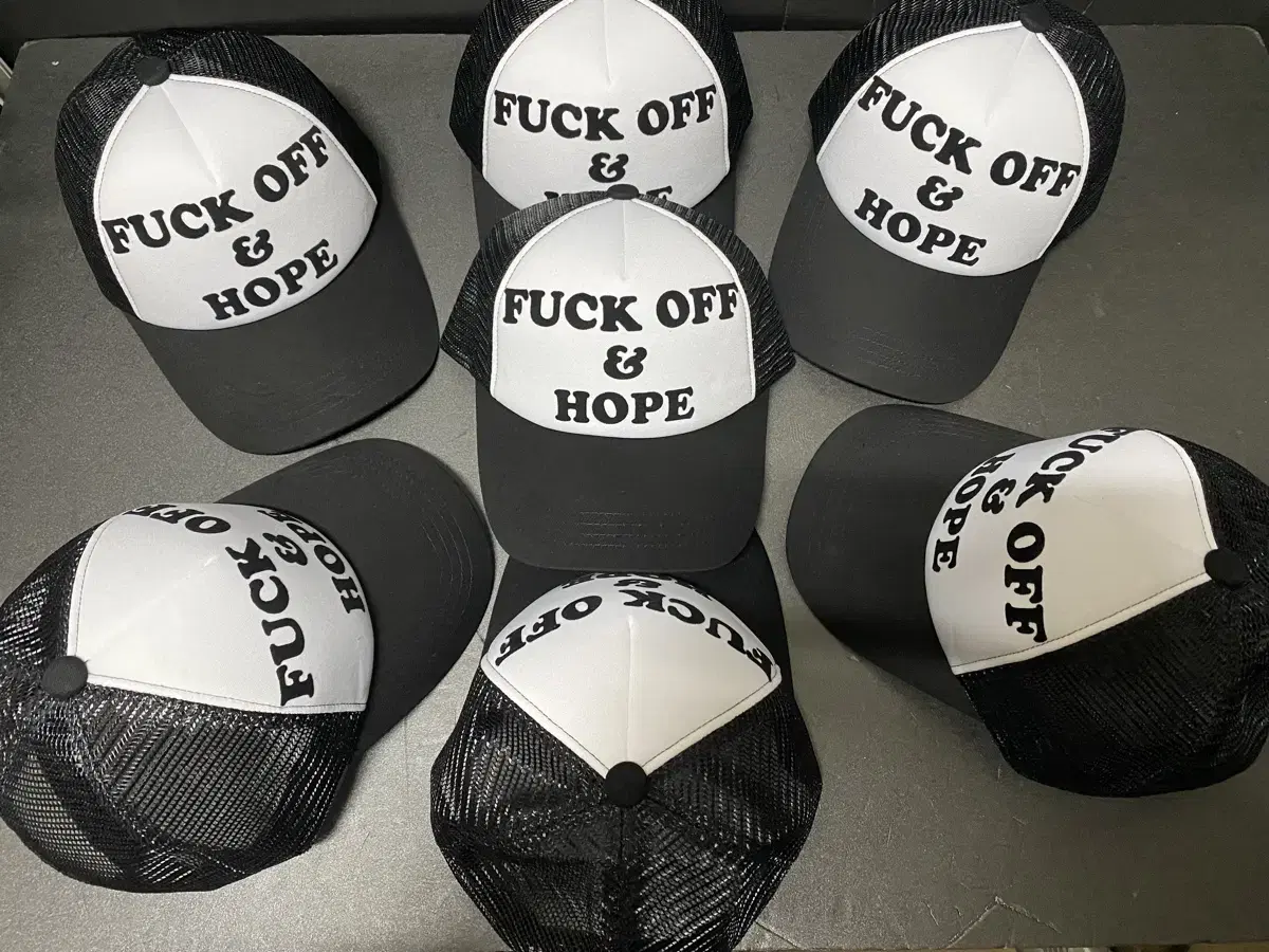 FUKUTI fuck off vintage trucker cap