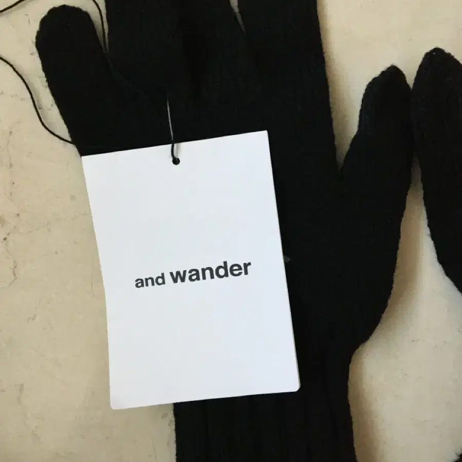 앤드원더 and wander wool knit glove