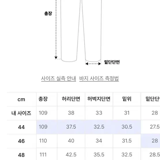 엘무드 맥스와이드 데님 더스트 그레이 44