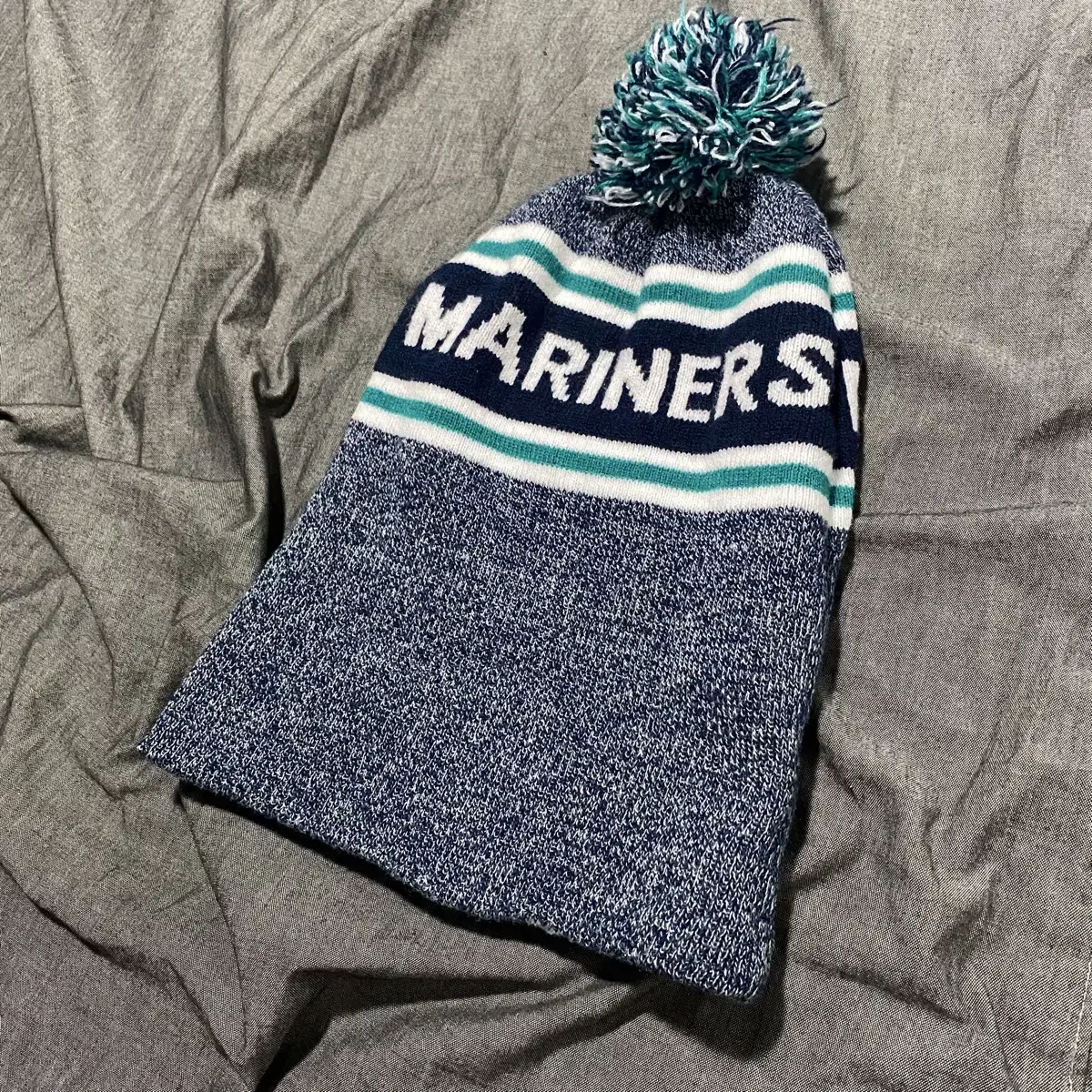 MLB SEATTLE MARINERS POM BEANIE Sz O/S