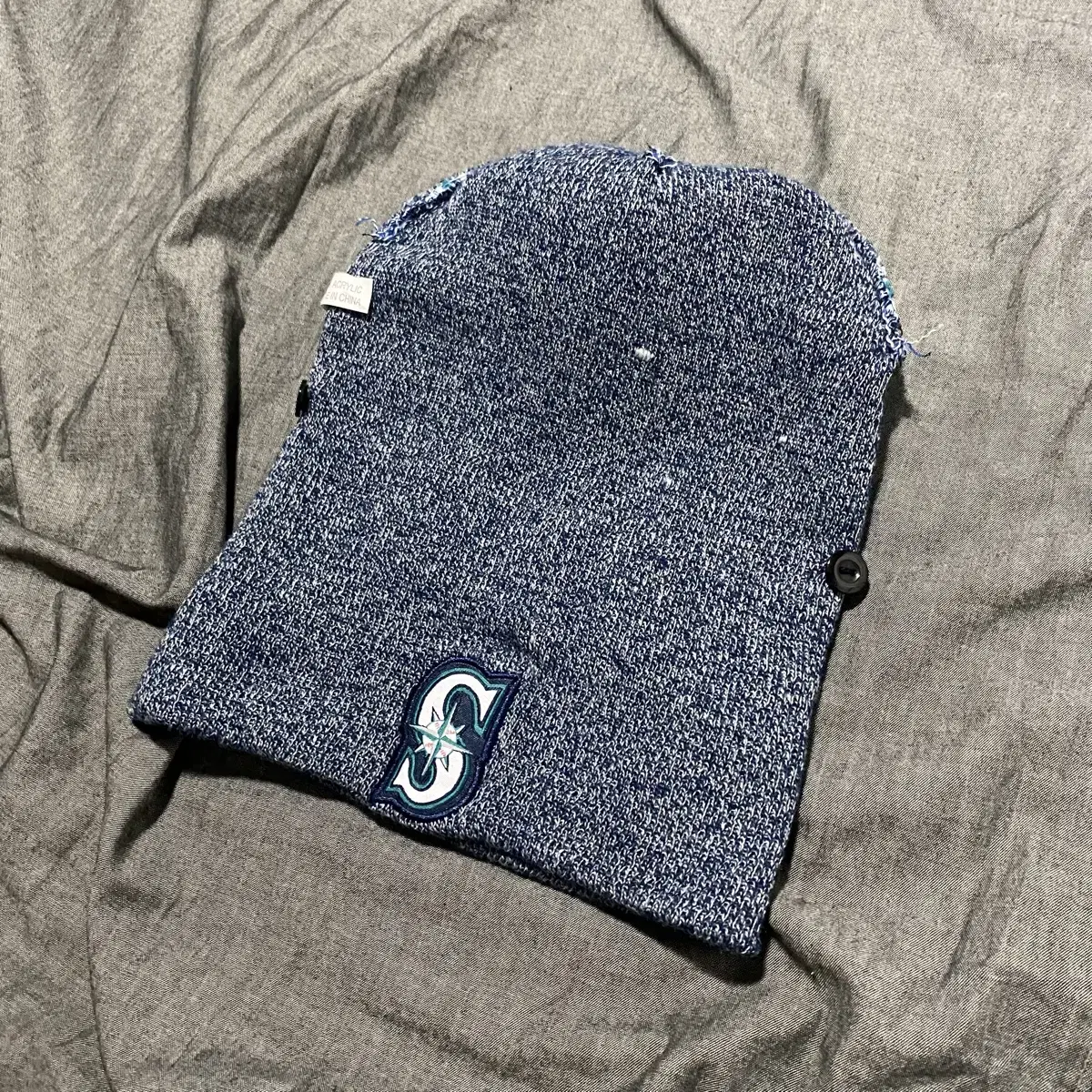 MLB SEATTLE MARINERS POM BEANIE Sz O/S