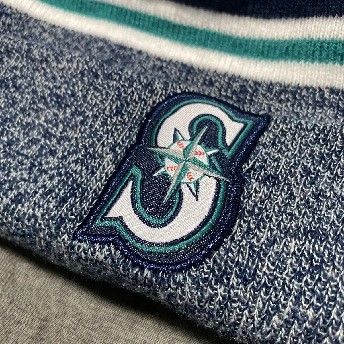 MLB SEATTLE MARINERS POM BEANIE Sz O/S