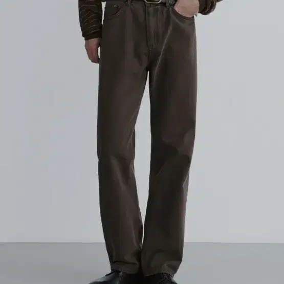 1791 MUD BROWN JEANS [WIDE STRAIGHT]