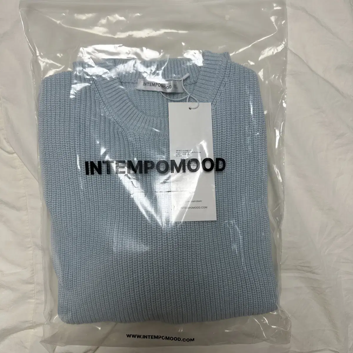 인템포무드 하찌니트 라이트블루 XL