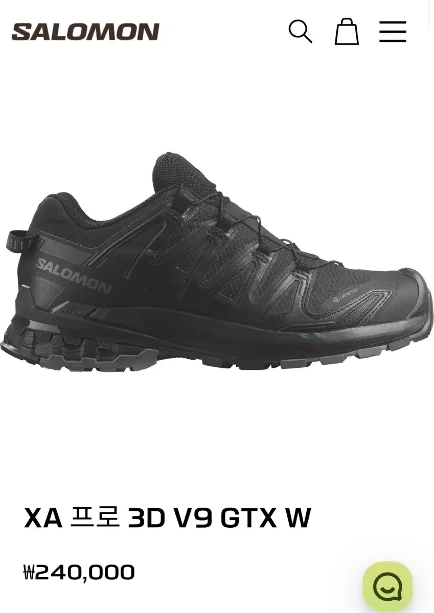 [새상품] 살로몬 XA 프로 3D V9 GTX W (245)