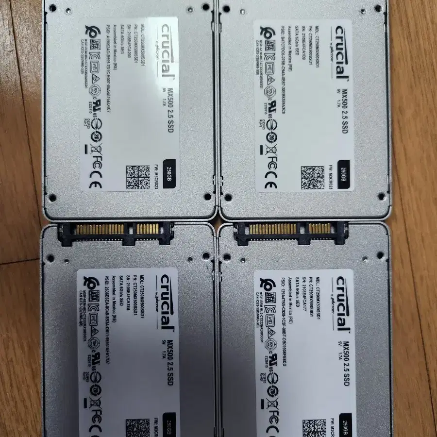 SSD 250GB CRUCIAL MX500 3개 윈도우10설치