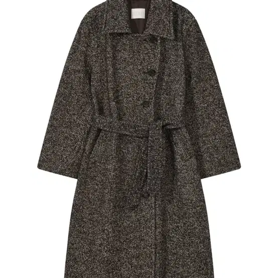 더버터크림 Alpaca homespun tweed coat