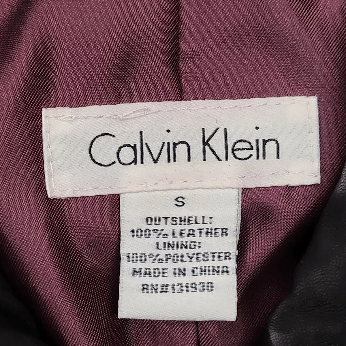 [S] Calvin Klein 캘빈클라인 레더 라이더 자켓