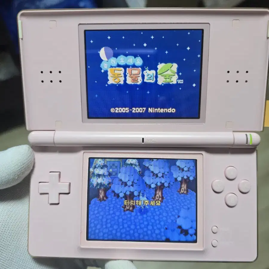 A급 닌텐도 DS Lite DSL 핑크 하단새액정,새터치판