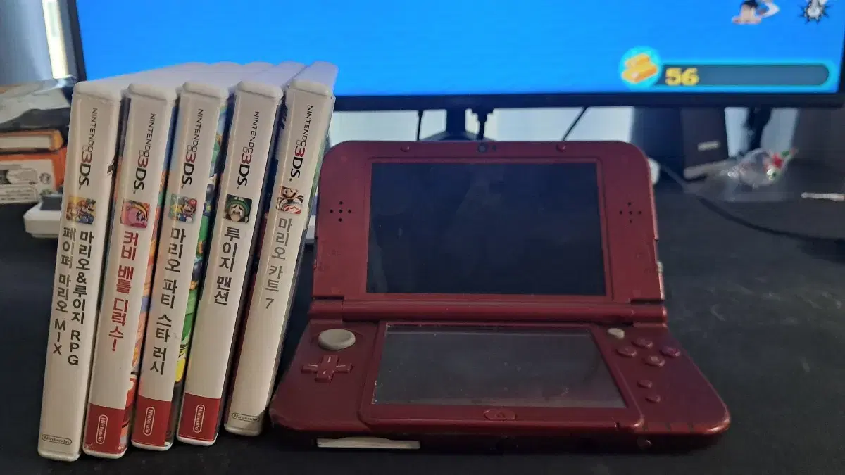 닌텐도 3DS xl 과 게임칩 6개