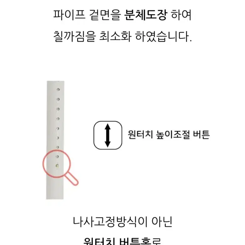 화이트 스미스 파이프 행거 3단