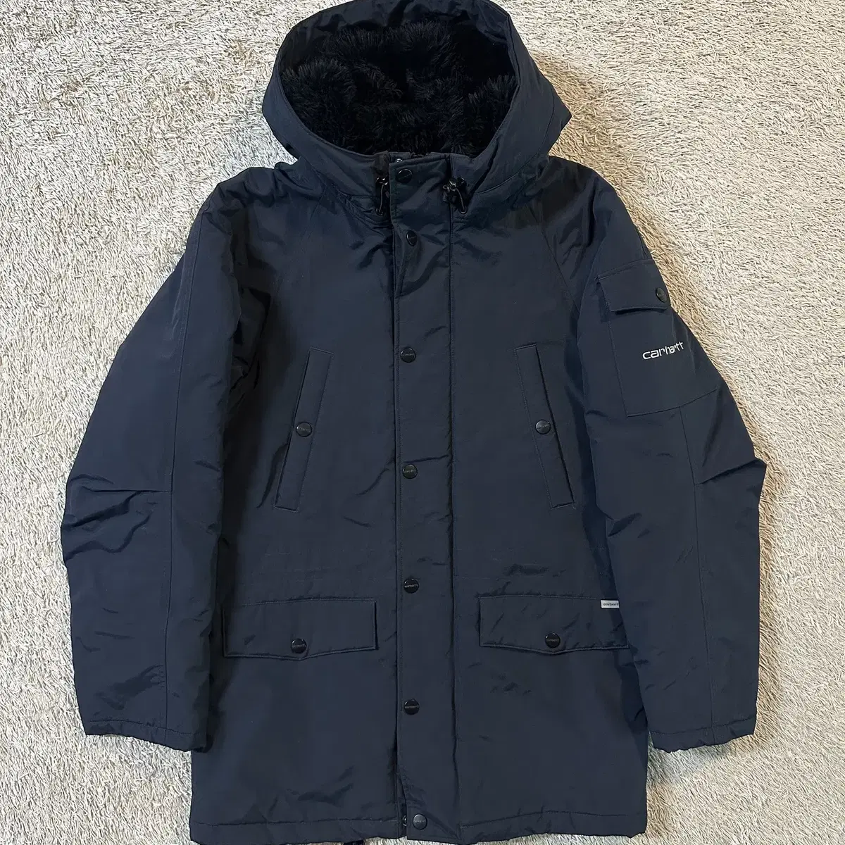 [S] 칼하트 CARHARTT 앵커리지 파카 패딩 네이비