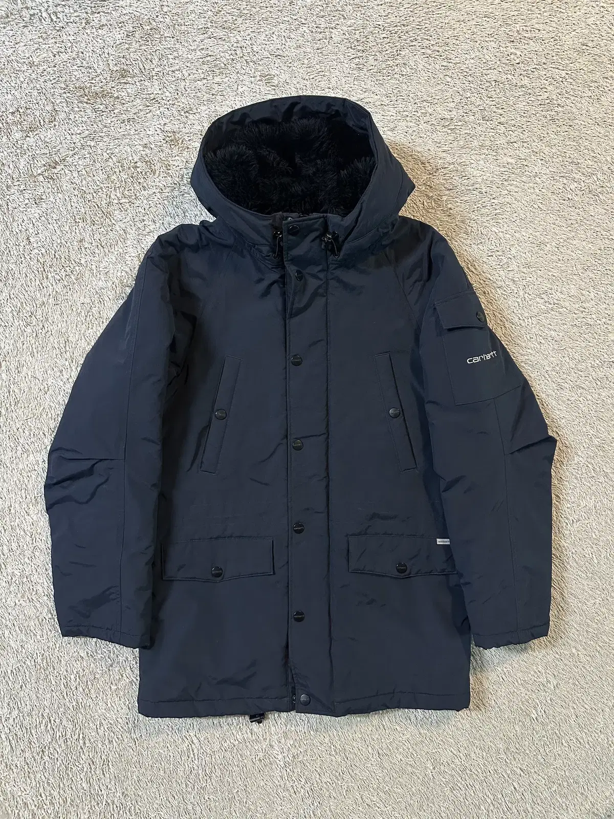 [S] 칼하트 CARHARTT 앵커리지 파카 패딩 네이비