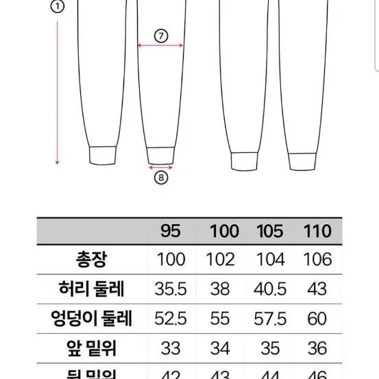 EXR 기모 보아퍼 조거팬츠(겨울) *