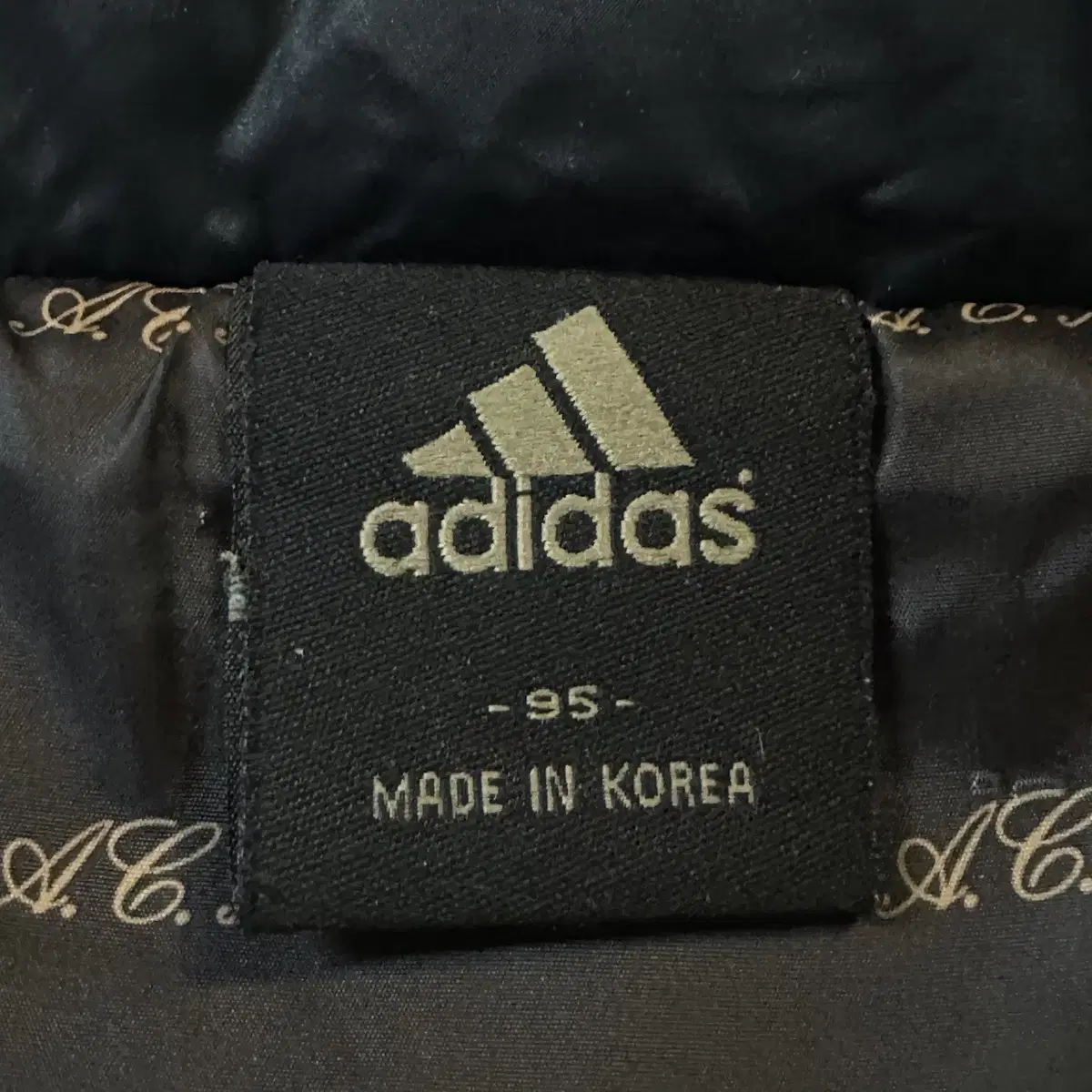 [M] 아디다스 ADIDAS AC밀란 패딩 점퍼 블랙