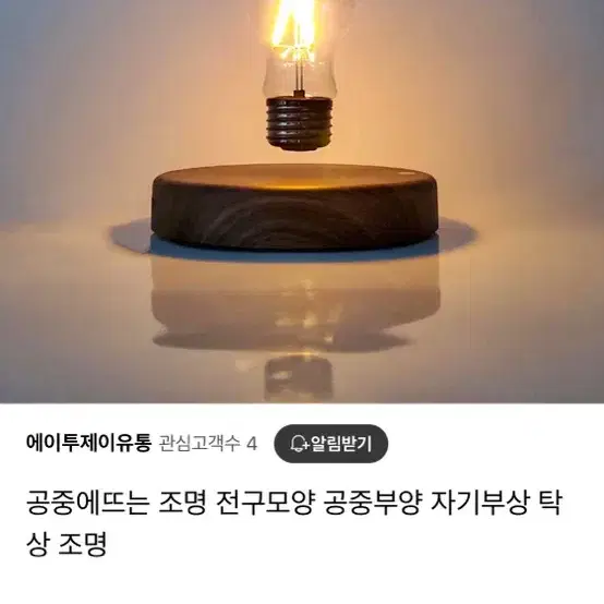 공중부양 전구 조명 ( 원가 약 13만원 )