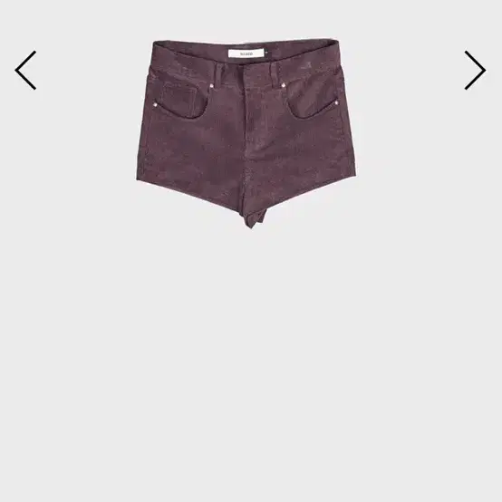 데어드 PURPLE CORDUROY MICRO SHORTS