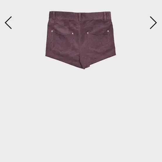 데어드 PURPLE CORDUROY MICRO SHORTS