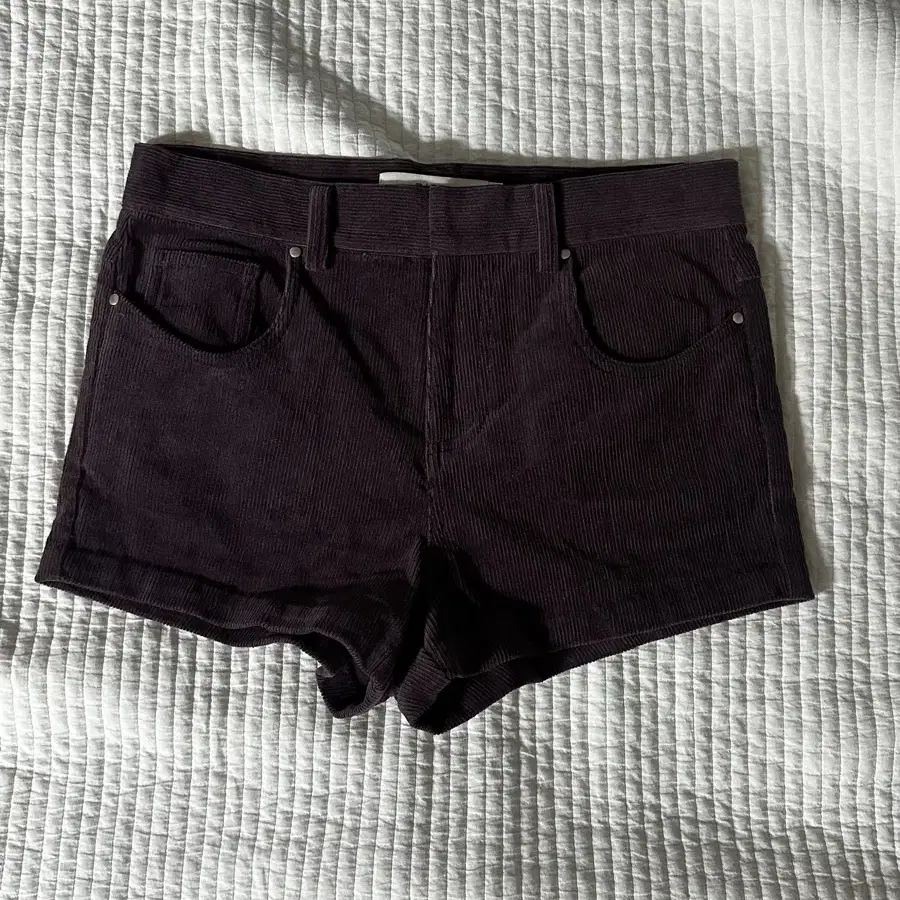 데어드 PURPLE CORDUROY MICRO SHORTS