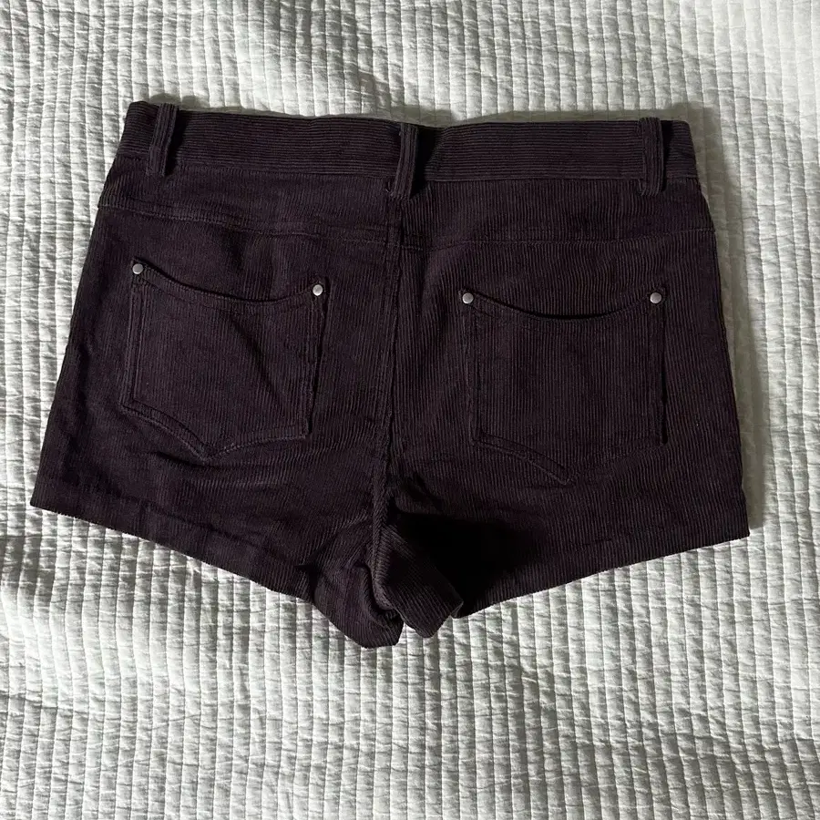 데어드 PURPLE CORDUROY MICRO SHORTS