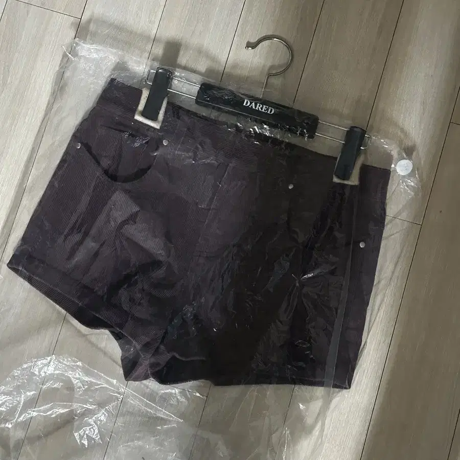 데어드 PURPLE CORDUROY MICRO SHORTS