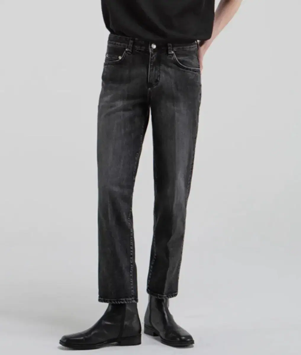 브랜디드 1820 BLACK STANDARD4 JEANS [CROP ST