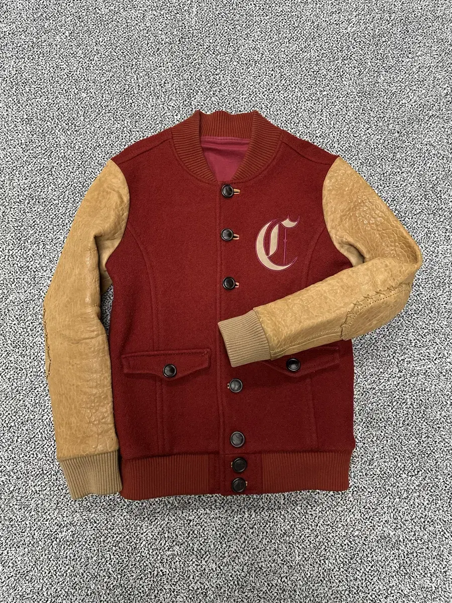 (95)MLB limited edition Redstockings Sheepskin Leather Varsity