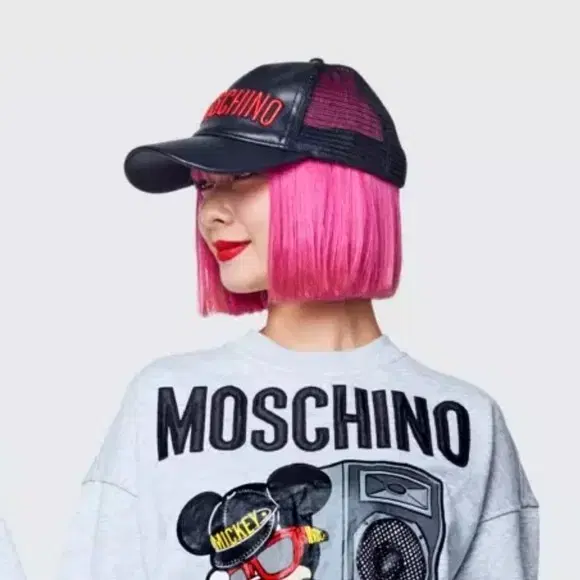 H&MOSCHINO 레더 볼캡