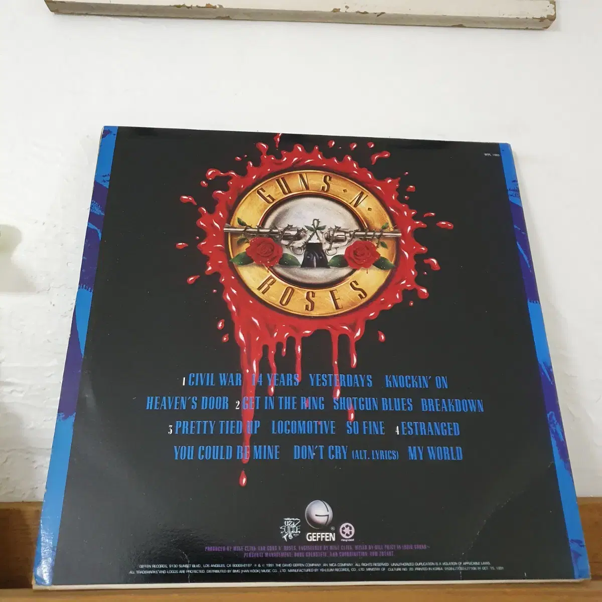 건즈앤로지스  GUNNS N' ROSES 2 LP  1991