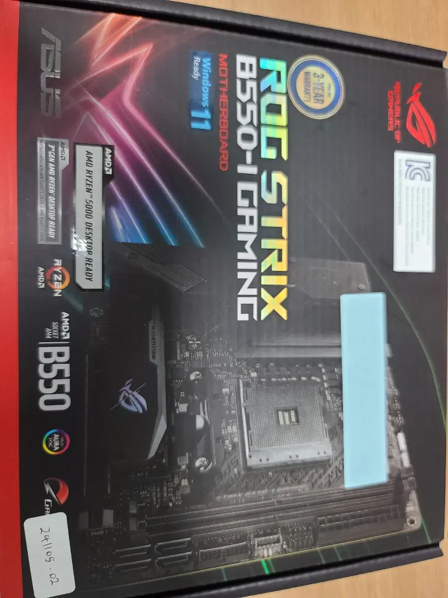 asus b550i strix amd 5700g 일괄 itx