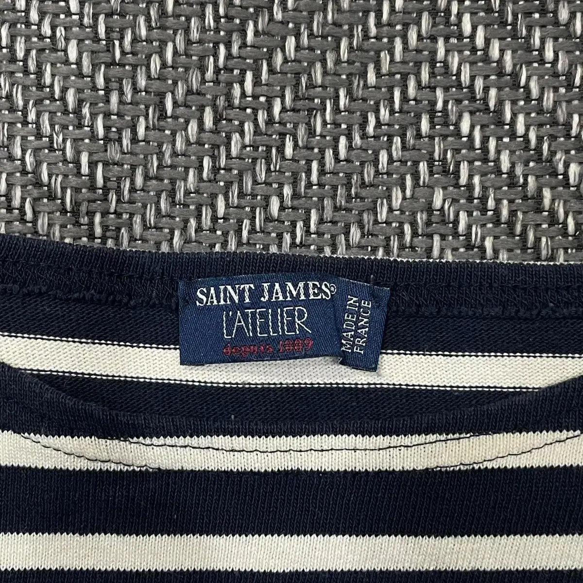 만원샵 SAINT JAMES 단가라 티셔츠