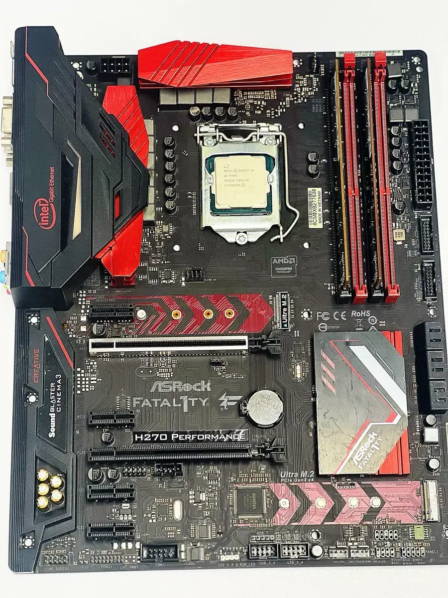 I5-7400,H270메인보드,16G ram,그래픽세트