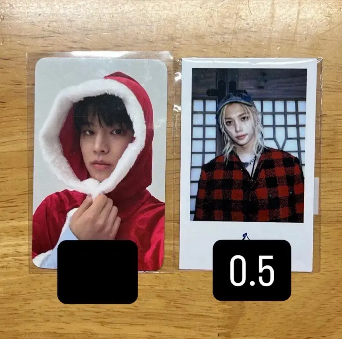 Skz sum popup store seungmin Santa photocard felix @santa_pola