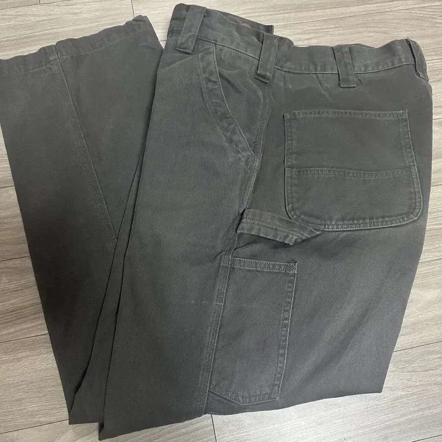 카키스(khakis) 워시드 로거드 카펜터 팬츠 차콜 L사이즈