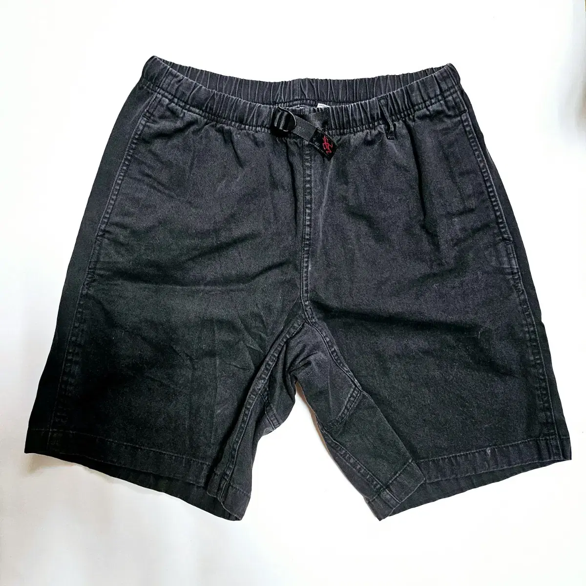 [그라미치] G 쇼츠 CHINO 가먼트다잉 블랙/M(30-32)