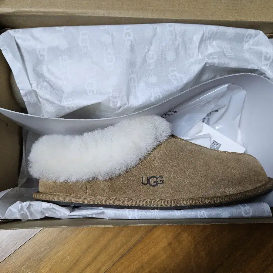 [새상품] UGG WOMEN 퍼 라이닝 슬립온 슬리퍼