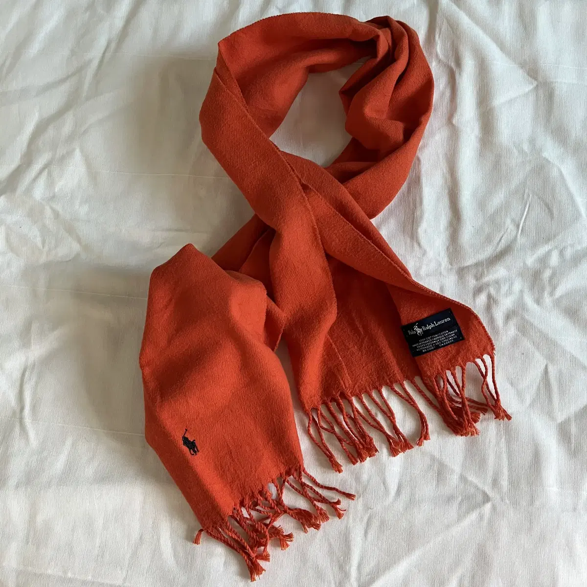 Polo Ralph Lauren cotton  Muffler 이태리제