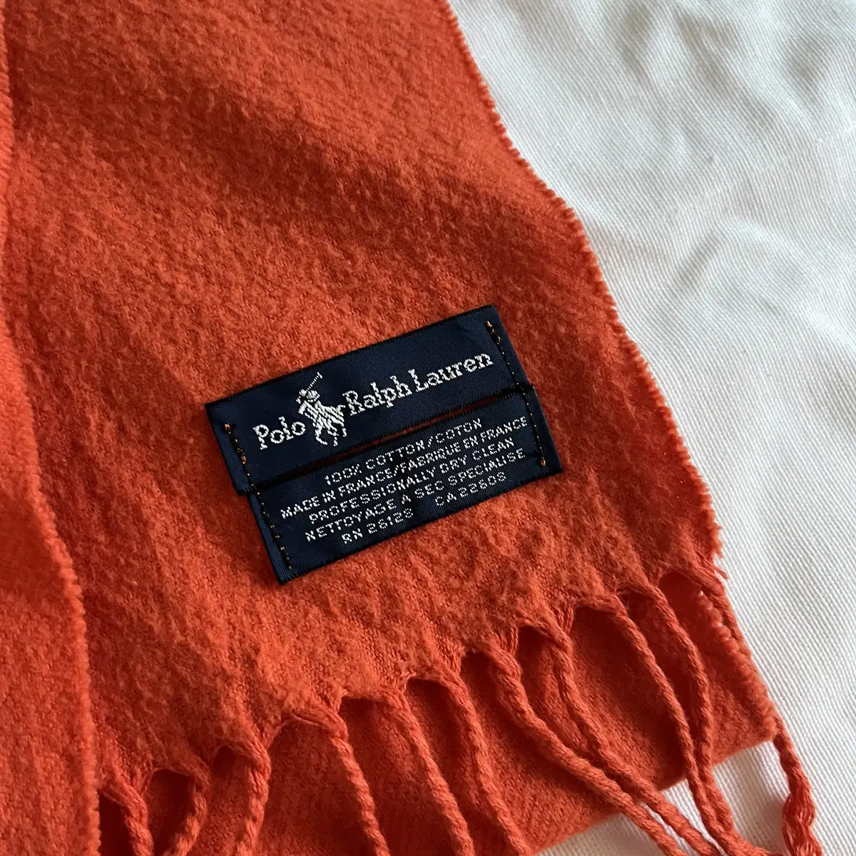 Polo Ralph Lauren cotton  Muffler 이태리제