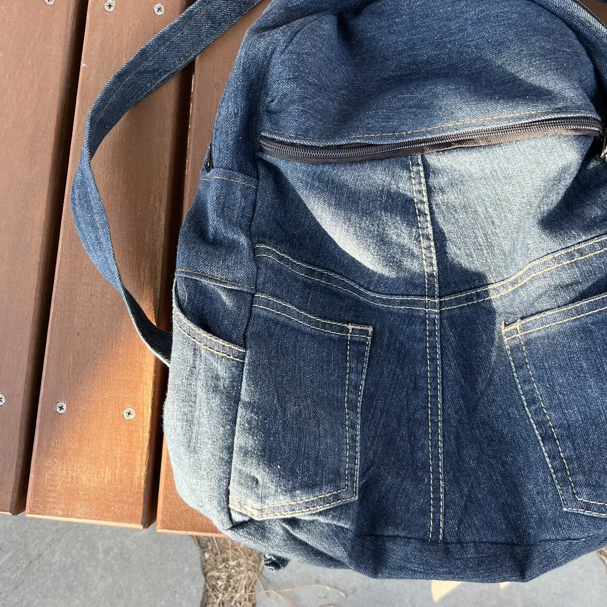 Denim Backpack