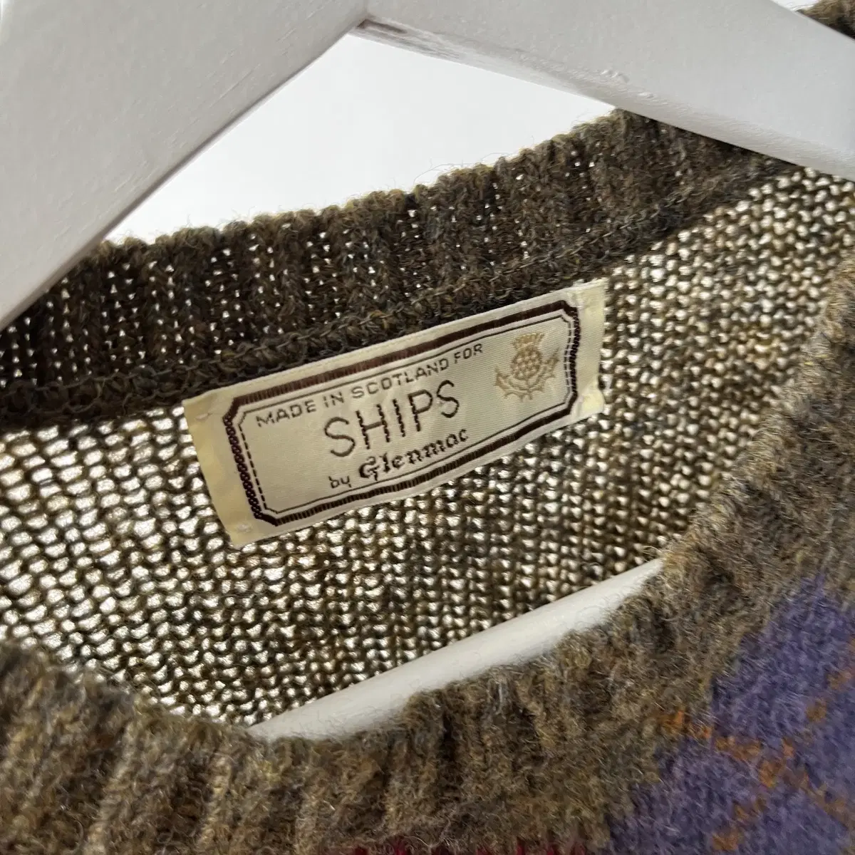 SHIPS Shetland pure wool knit (스코틀랜드제)