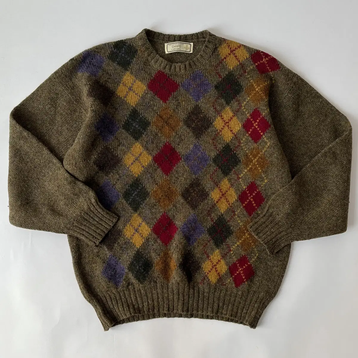 SHIPS Shetland pure wool knit (스코틀랜드제)