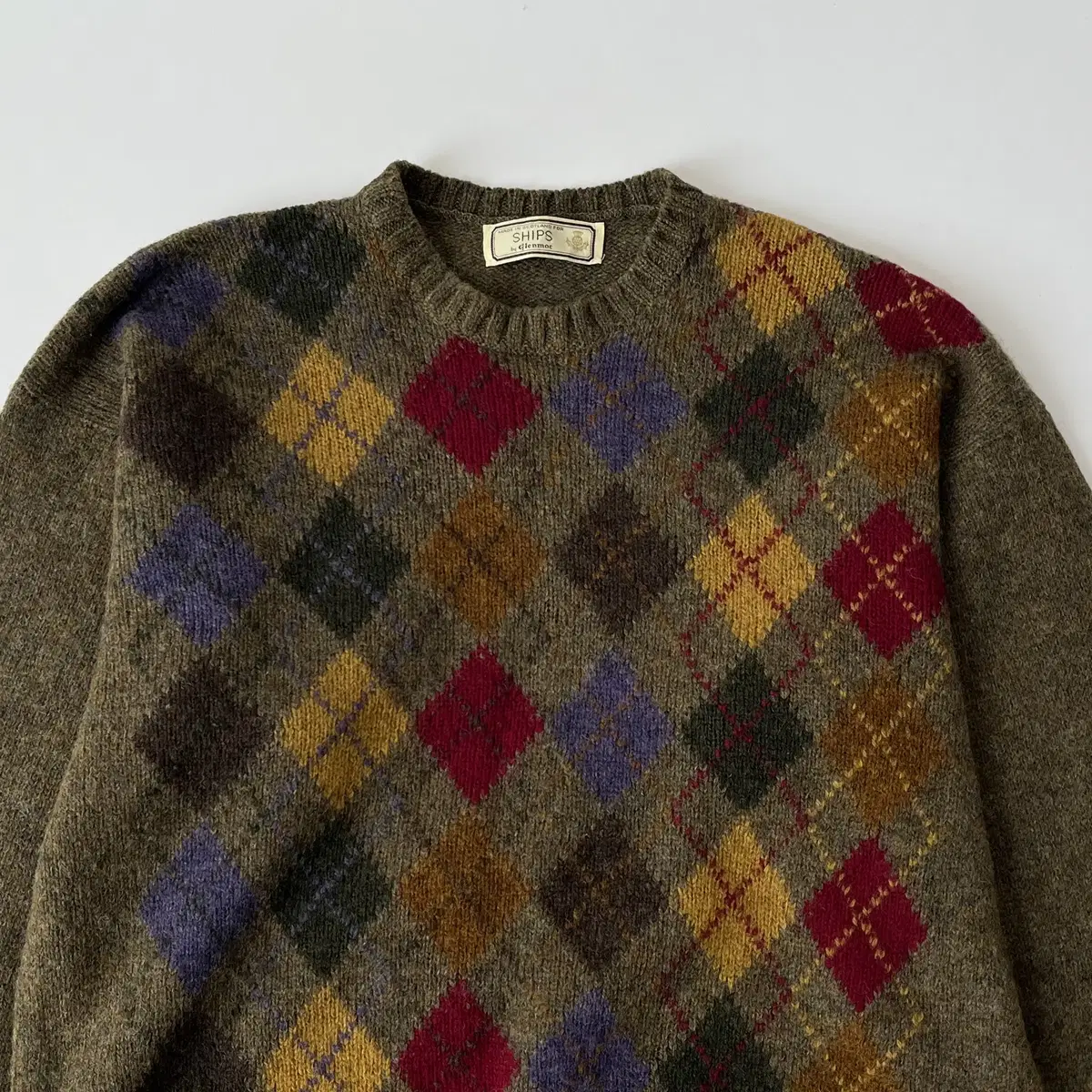 SHIPS Shetland pure wool knit (스코틀랜드제)