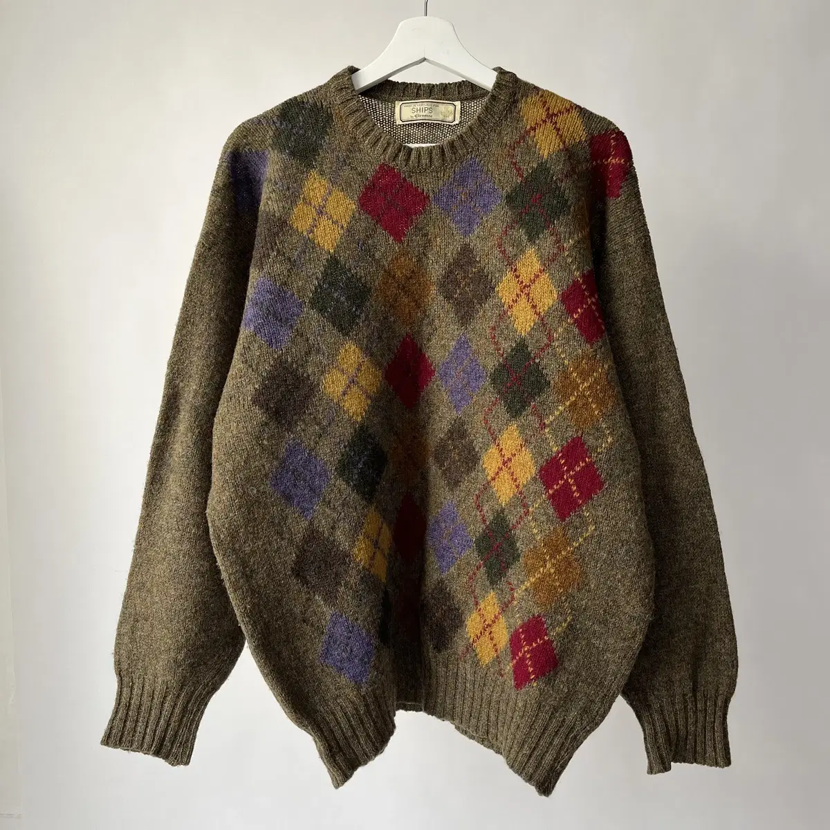 SHIPS Shetland pure wool knit (스코틀랜드제)