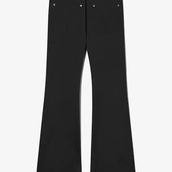 OPEN YY COTTON LOOSE BOOTCUT, BLACK