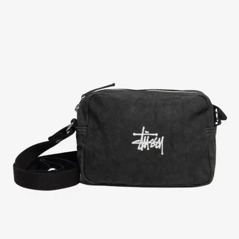 Stussy 스투시 캔버스 사이드 파우치 위시드 블랙