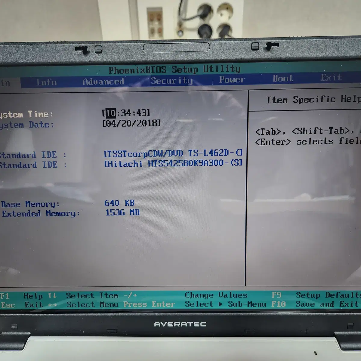 부품용 노트북 TG AVERATEC 8100