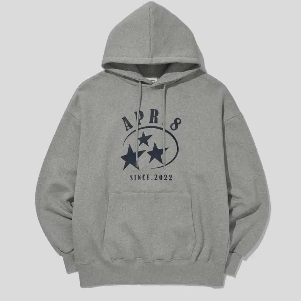 [새상품] 에이프릴에잇 후드티 그레이 star logo hoodie