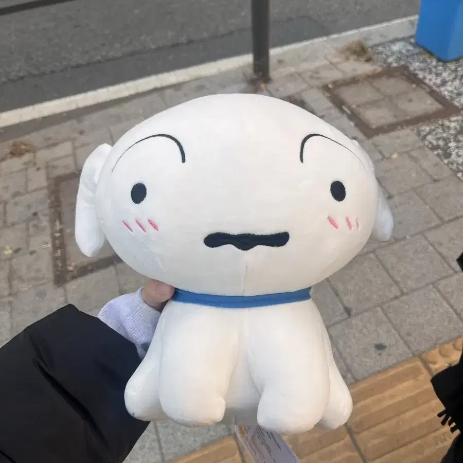 흰둥이 중형 인형